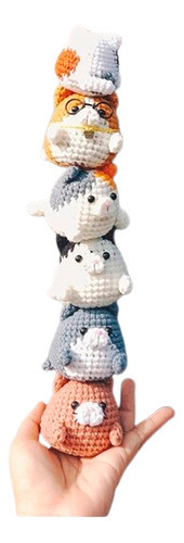 Amigurumi Patron Gatitos Kawaii Mini Crochet X 6 Modelos 0