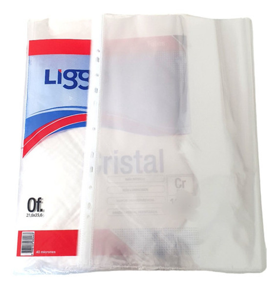 Folios Oficio Cristal X10 Unidades 0
