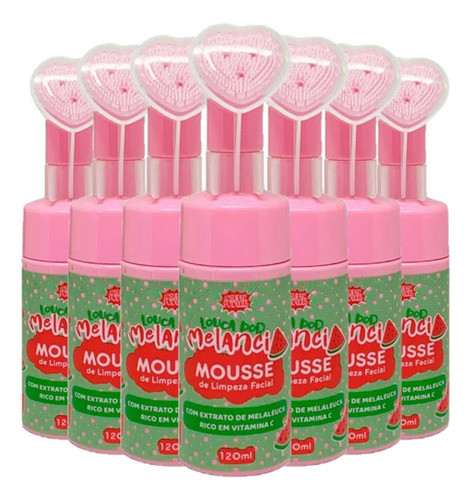 12 Mousse Facial Melancia Coracao Sp90 Super Poderes Ataca S 0