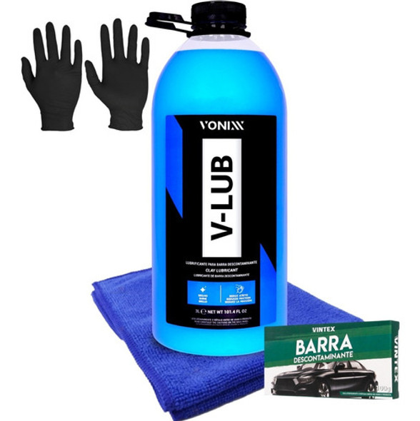 Massa Claybar V-bar Vonixx 100g V-lub Lubrificante Toalha 0