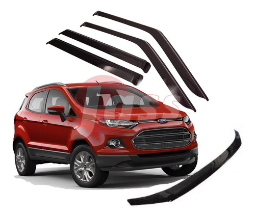 Deflector Ecosport Kinetic 2012 2017 Completo Capot Ventanilla Adhesivo Oriyinall X5 1