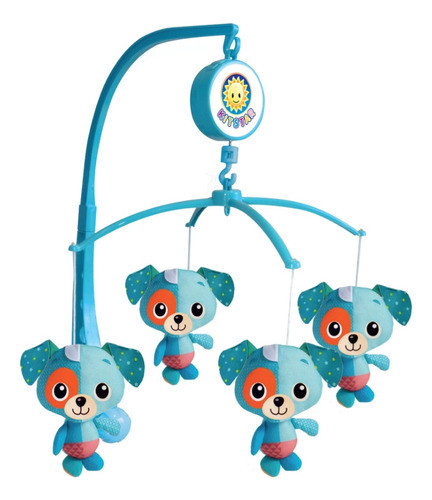 Mobile Musical Giratório Para Berço Cachorrinhos Kitstar 0