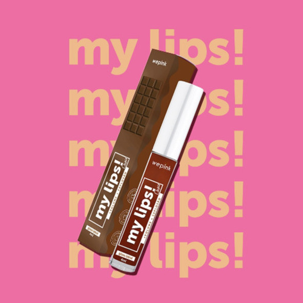 Gloss My Lips Chocolate 4ml Wepink Virgínia Brilho E Volume 1