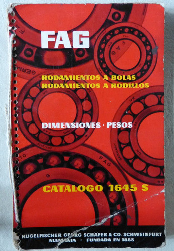 Catalogo De Rodamientos Rulemanes Fag 0