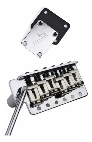 Ponte Wilkinson Strato 6 Furos Tremolo + Neckplate 0