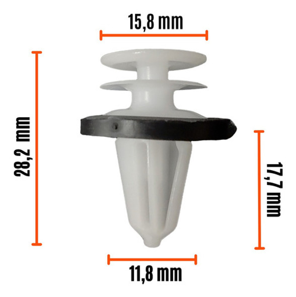 Clip Grampa Traba Tapizado Ford Ecosport Kinetic Design X5 C 1