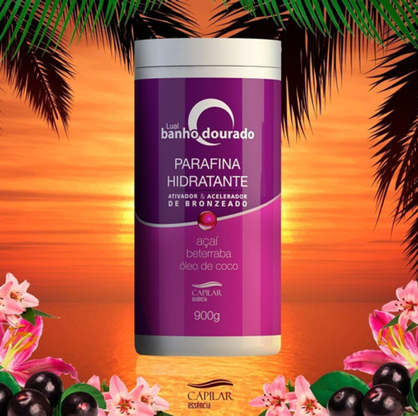 Parafina Hidratante Açai Bronze Dourado Capilar 900g 1