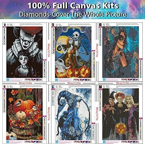 Kits De Pintura De Diamante 5d.  ( Halloween 30.5 X 15.2cm ) 1