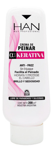 Han Keratina Crema De Peinar Antifrizz Hidratante Cabello 0