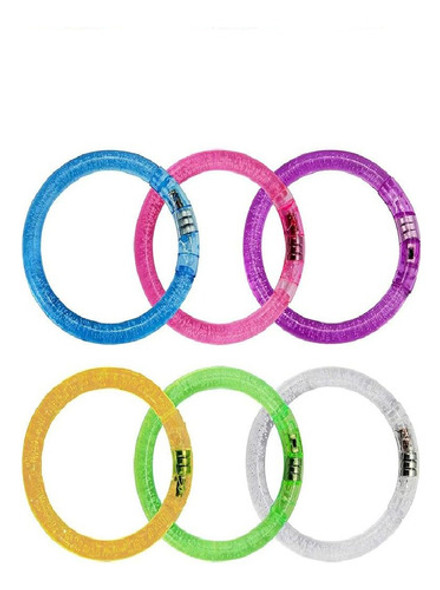 50 Pulseras Con Luces Led Fiestas Bodas Cumpleaños Cotillon 0