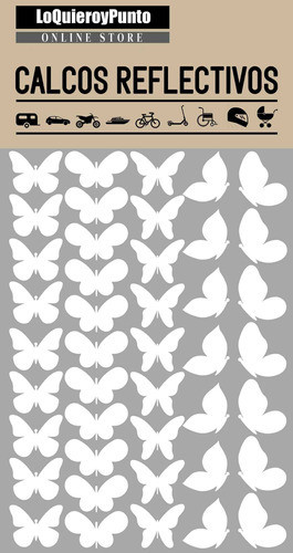 Calcos Y Stickers Reflectivos Para Bicicletas Mariposas 0