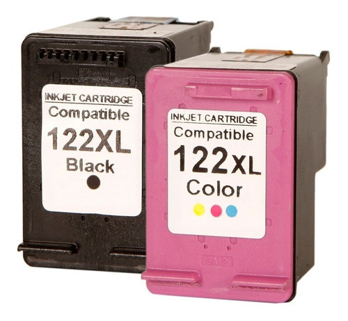 Par De Cartucho De Tinta 122xl Preto + Color 2050 3050 1000 0