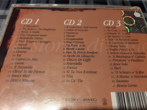 Nino D'angelo - La Storia De Nino - 3 Cds - Box Ancho Italia 1