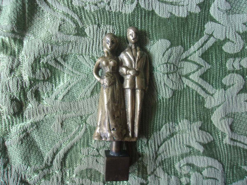 Escultura Bronce Matrimonio Circa 1940 0