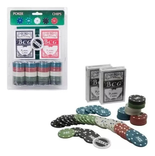 Poker Kit 100 Fichas Dealer Chips Profissional 2 Baralhos 0