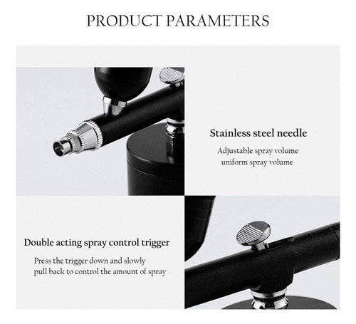 Pistola De Maquiagem Airbrush Pinkiou 0,3 Mm Needles Air Spr 1