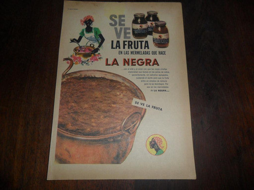 Antigua Publicidad 1963 Mermelada La Negra 0