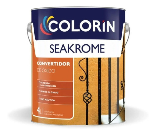 Seakrome Convertidor Antioxido Colorin X 3,6 Lt + Pincel 1