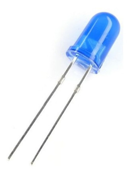 10 Led 5mm Azul Difuso 1