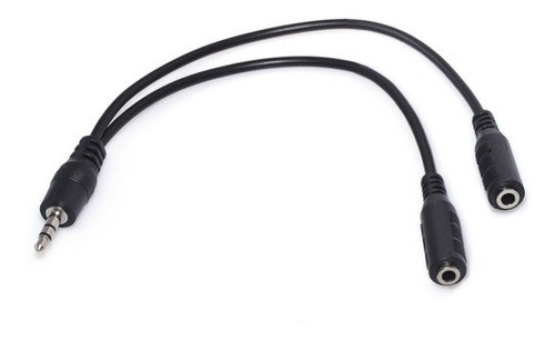 Adaptador Splitter Audio Mini Plug 3,5 2 Auricular Parlantes 0
