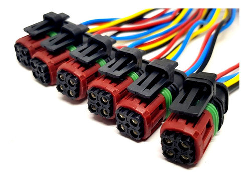 Kit 6x Plug Conector Bico Injetor Fh 460 D13 Euro 5 0