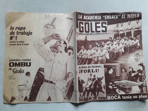 Revista Goles Nº 947 Noviembre 1966 Boca Central Newell's 0