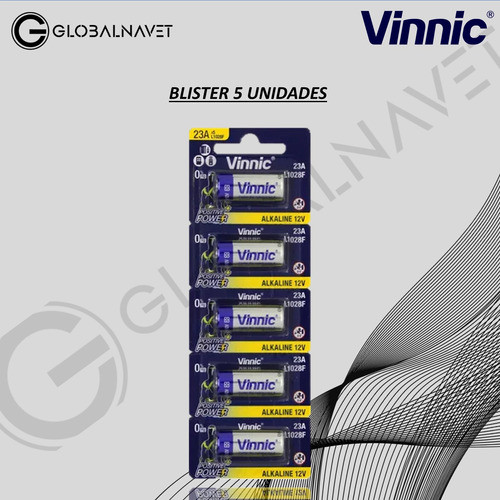 40 Pilas A23 Vinnic Cilindrica 23a Controles Alarmas 1