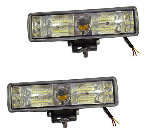 Faros Proyector Led Lupa 4d Largo Alcance Doble Función Drl 0
