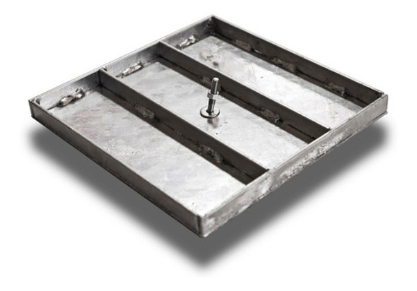 Tapa Camara Ch. Antideslizante 30 X 30cm Galvanizada Ed-tp300g 1