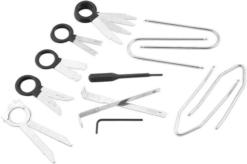 Kit Juego 9 Llaves Para Remover Estereo Auto Varias Marcas 1