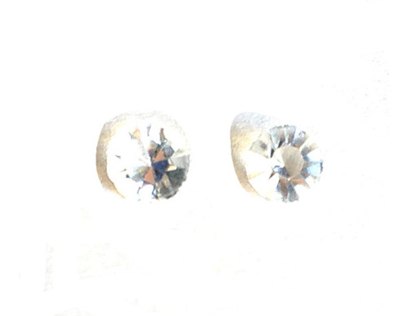 Piedra Cuarzo Facetado X2 Swarovski Cristal Diá Aprox 6x4 Mm 0