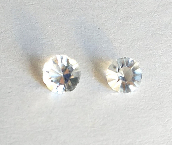Piedra Cuarzo Facetado X2 Swarovski Cristal Diá Aprox 6x4 Mm 1