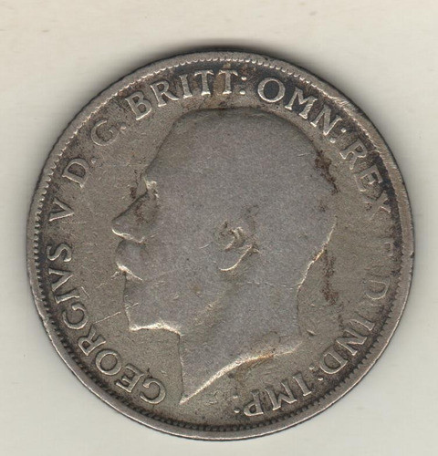 Gran Bretaña Moneda De 1 Florin De Plata Año 1922 Km 817a 0