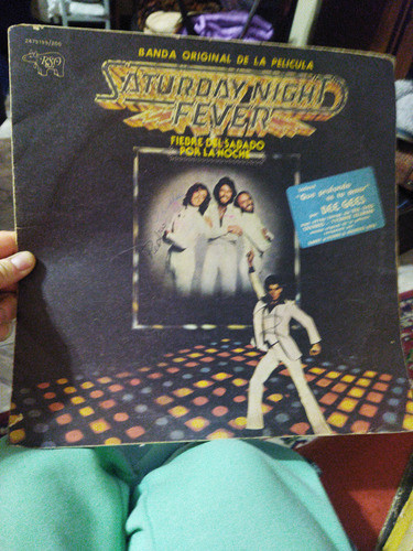 Lamina Sola , De Disco De Vinilo Película Fiebre Sábado 0