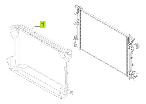 Frente Marco Radiador Fiat Pulse Audace  2022- 0
