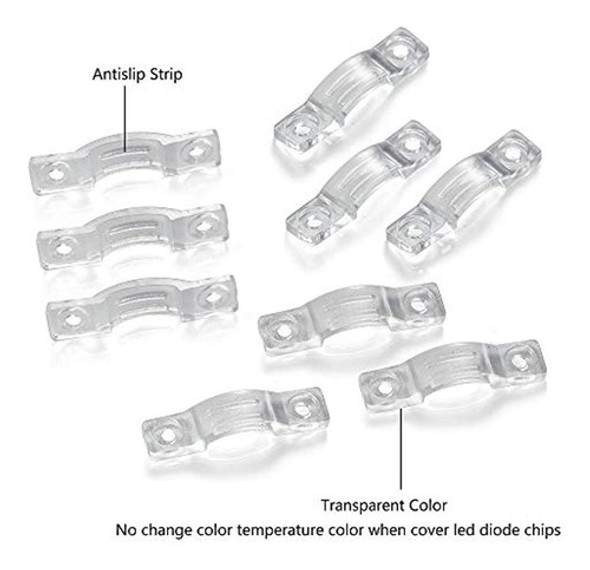 Threetwofour 100 Pack Soportes De Montaje De Tiras De Luces, 1