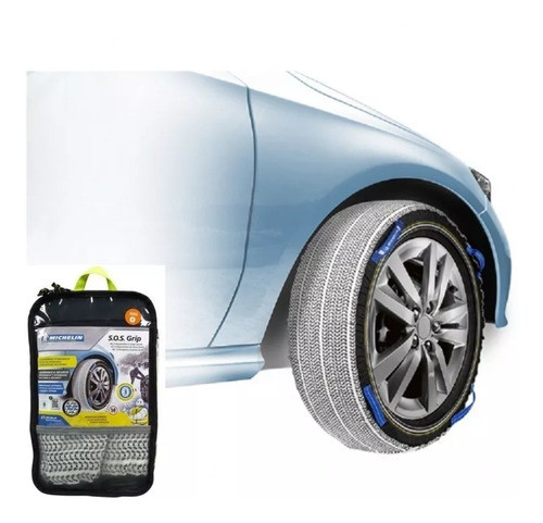 Kit Par Cadena Nieve Textil Tela Michelin Sos 3 4 5 6 Grip 0