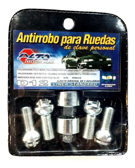 Bulones Antirrobo Bora Golf Gol Polo Suran Up Virtus Voyage 1