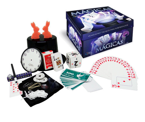 Kit Infantil Magica Caixa C/30 Truques Cartola E Coelho 0