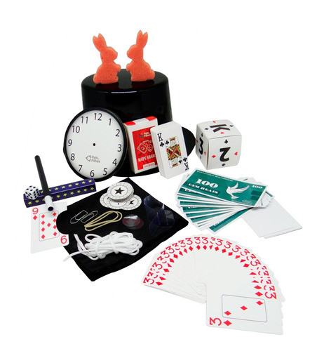 Kit Infantil Magica Caixa C/30 Truques Cartola E Coelho 1
