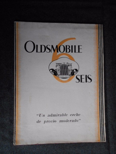 Oldsmobile Seis Catálogo Desplegable Fotos Todos Los Modelos 1