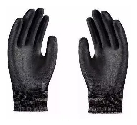 Luva Para Mecânico De Nylon Com Pu Epi C.a Kit Com 3 Pares 1