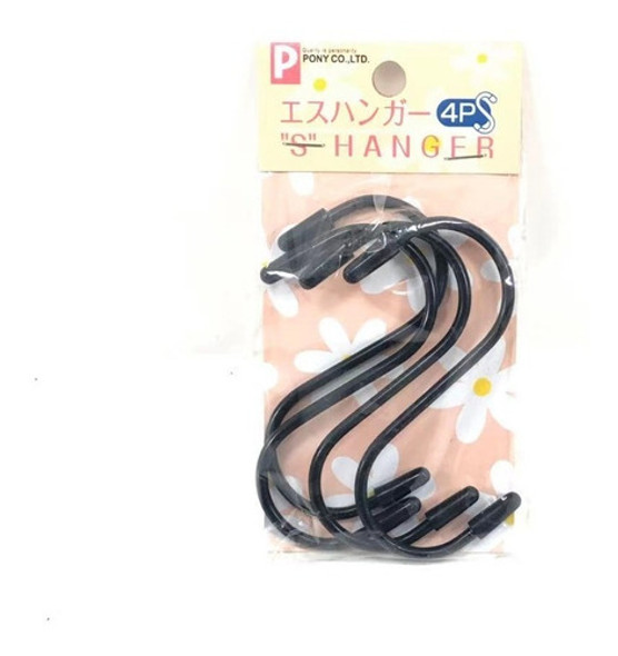 Gancho S Negro  Con Protector En Las Puntas X4unidades 0