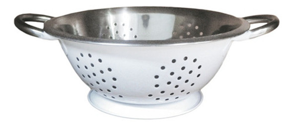 Colador Acero Inoxidable 22 Cm Blanco, Prisma 0