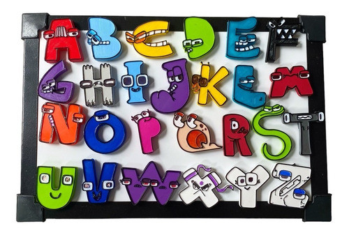 Alphabet Lore Juego Letras Imanes Con Pizarra Magnetica 0