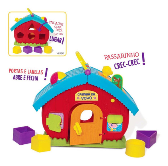 Brinquedo Pedagógico Casinha Da Vovó Chapeuzinho Vermelho 1 Brinquedo Pedagógico Casinha Da Vovó Chapeuzinho Vermelho 1