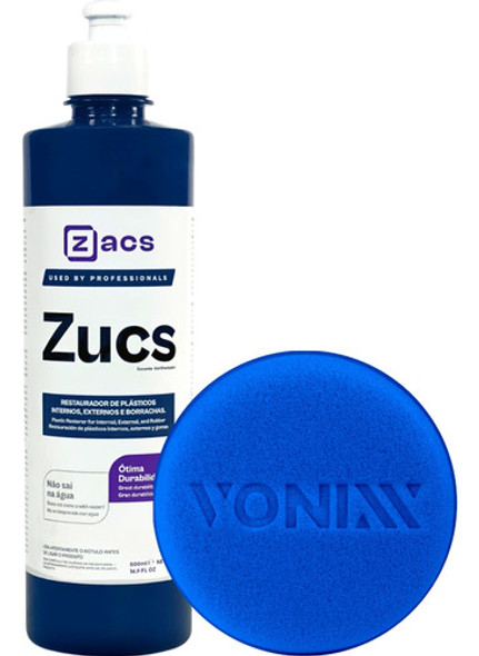 Revitalizador De Painel Plástico Zucs 500ml Zacs Aplicador 0
