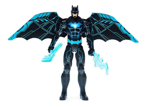 Muñeco Figura Batman Bat-tech 30cm C/luz Alas Azul 67809 1