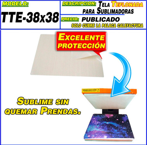 Tela Teflonada P/ Estampadoras Sublimadoras 38x38cm Moritzu 1