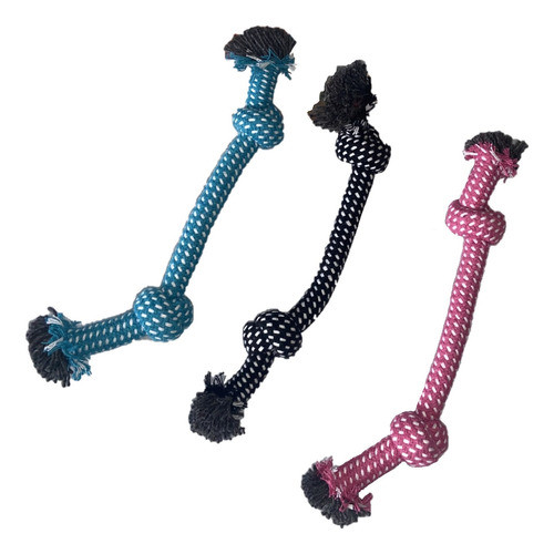 Brinquedo Pet Corda Resistente Interativo Trançada Cachorro 1